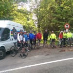 At the Belgium/German border, the end of a great ride